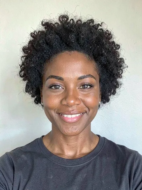 Before: Twist-out, caramel color