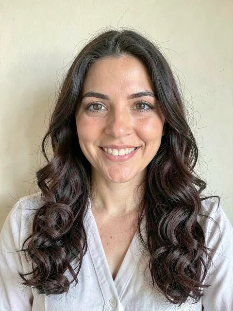 Before: Defined curls, shaped