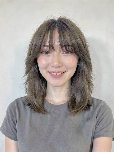 Preview: Wolf cut with curtain bangs