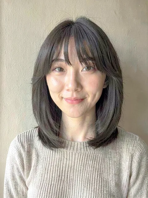 Preview: Wolf cut with curtain bangs