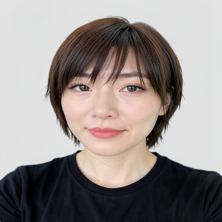 Choppy bangs