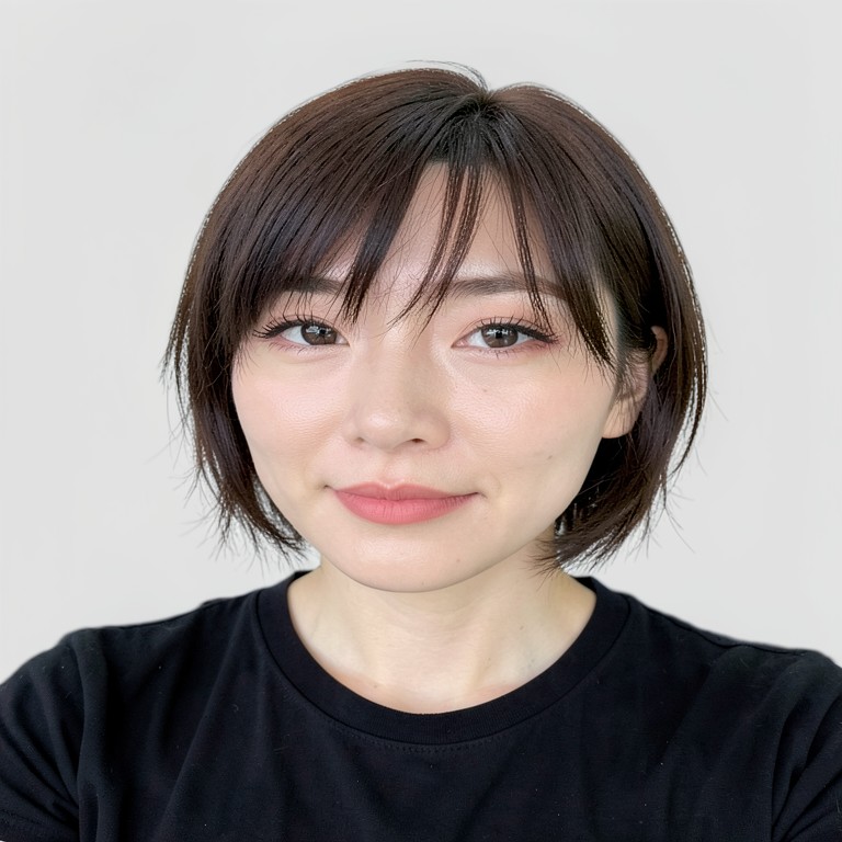 See-through bangs