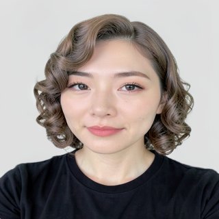 C-curl perm - Ash brown
