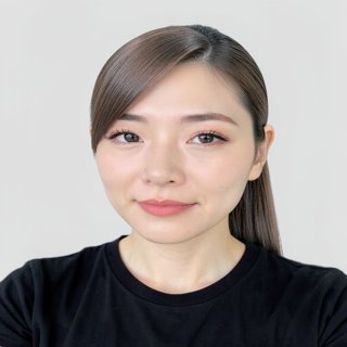 High ponytail - Ash brown