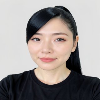 High ponytail - Jet black