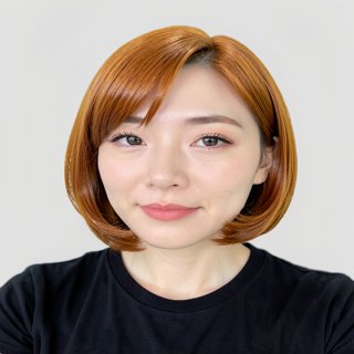 One-length bob - Caramel brown