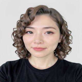 S-curl perm - Ash brown
