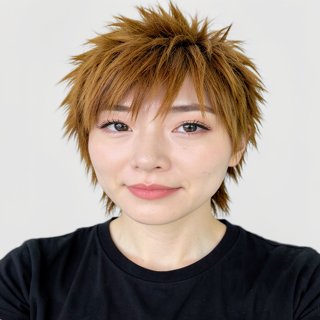 Wolf cut - Caramel brown