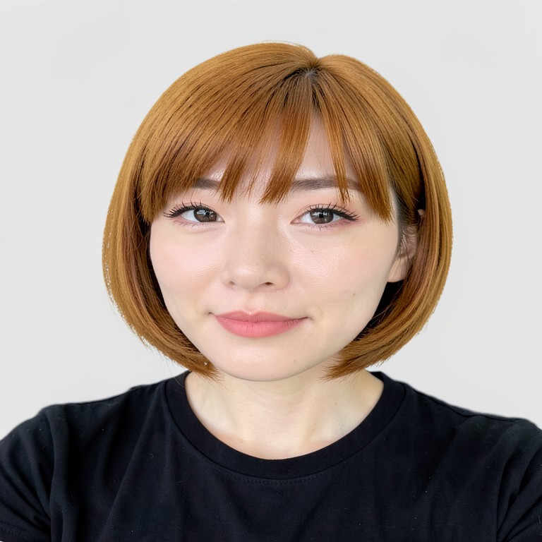French bob - Caramel brown