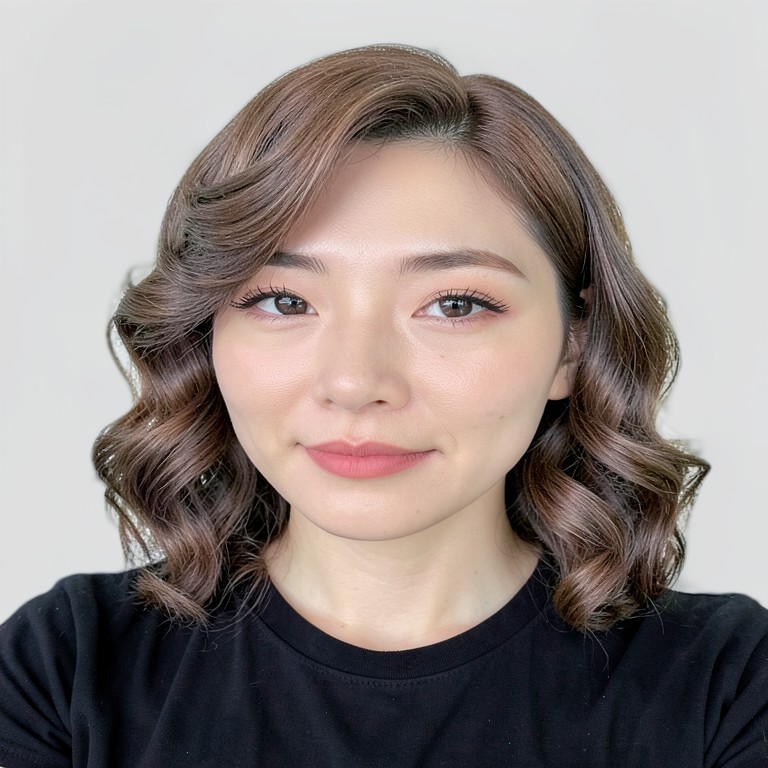 Glam perm - Ash brown