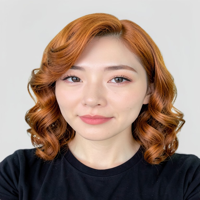 Glam perm - Caramel brown