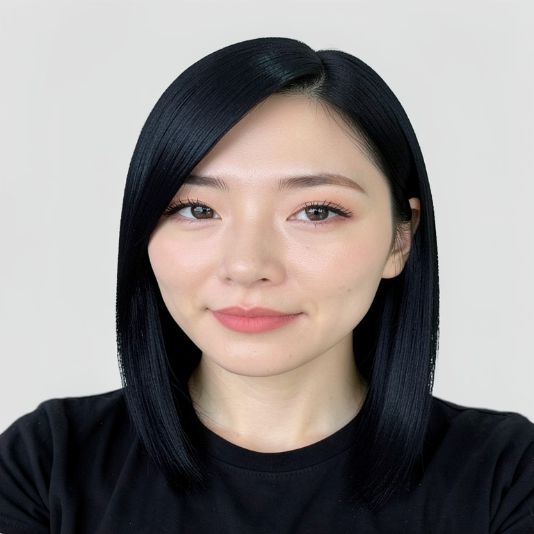 Long straight - Jet black