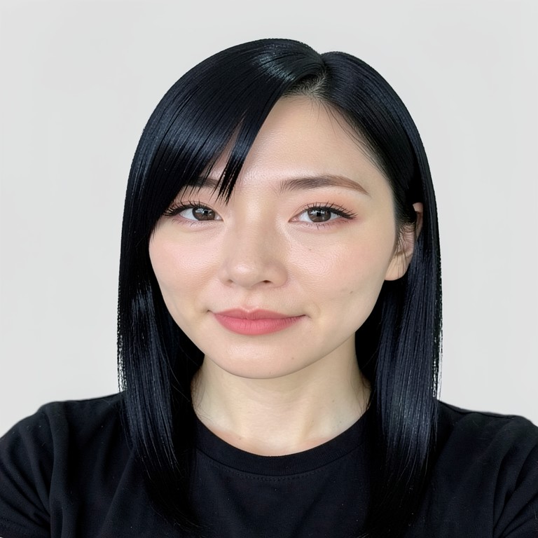 Magic straight - Jet black