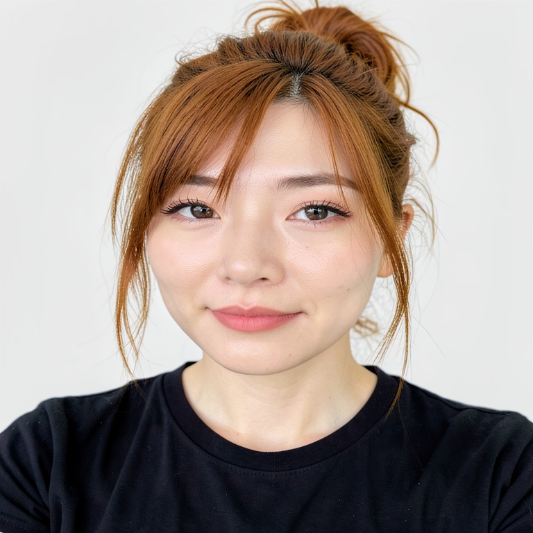 Messy bun - Caramel brown