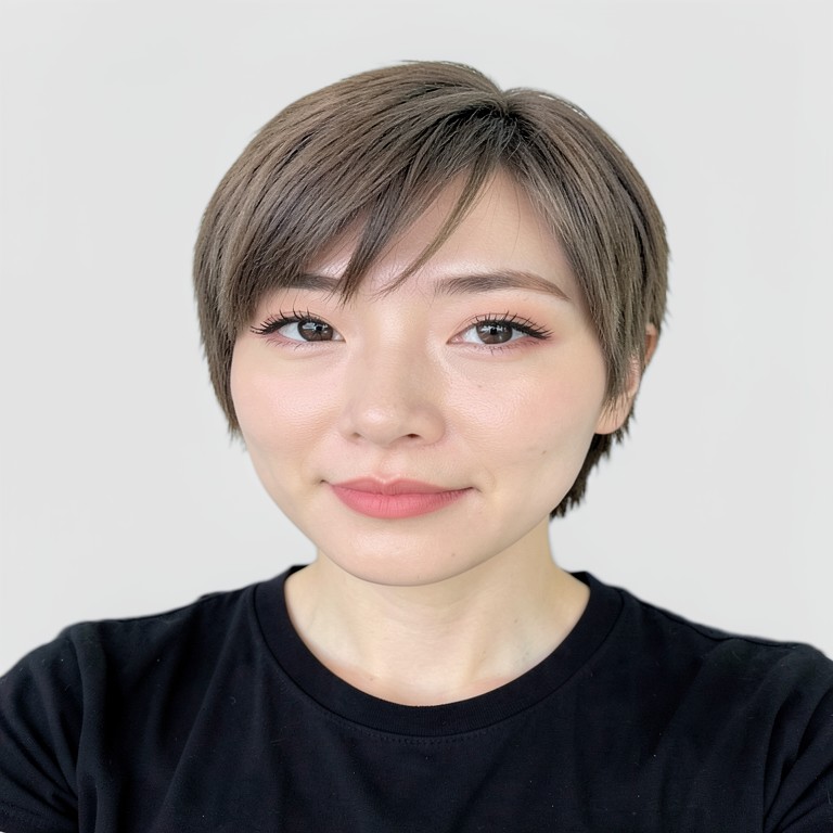 Pixie cut - Ash brown