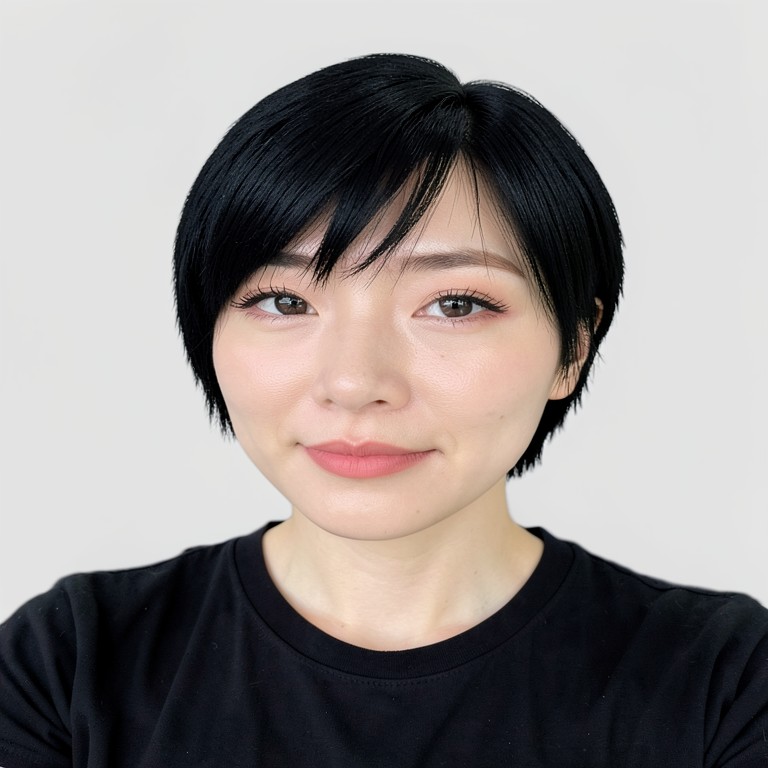 Pixie cut - Jet black