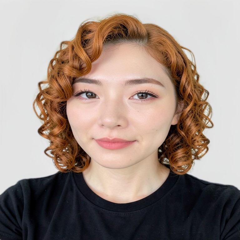 S-curl perm - Caramel brown