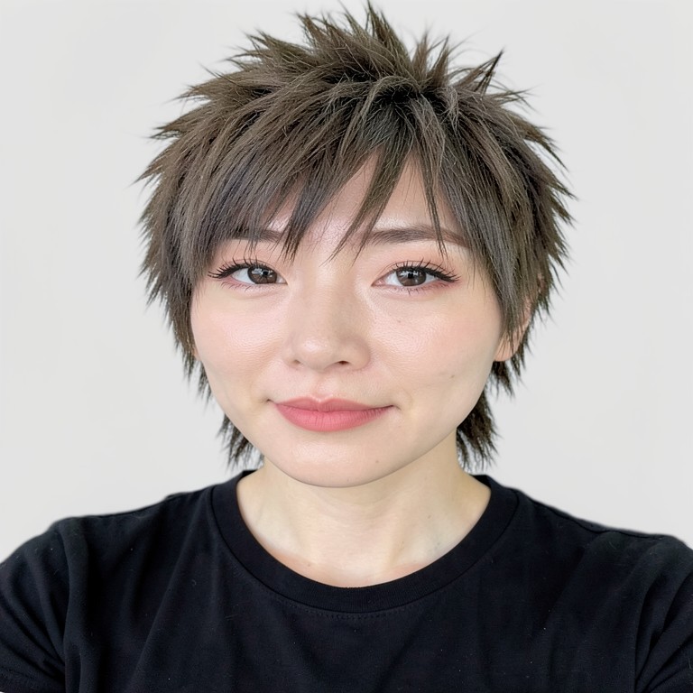Wolf cut - Ash brown