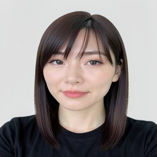 Long straight + see-through bangs