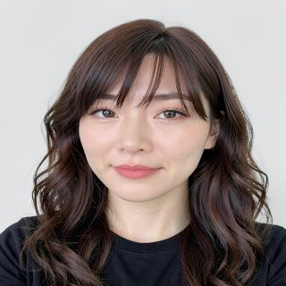 Long wavy + see-through bangs