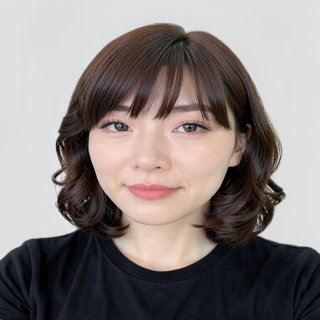 chest-length / inner C-curl / full bangs