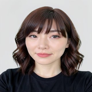 shoulder-length / glam waves / full bangs