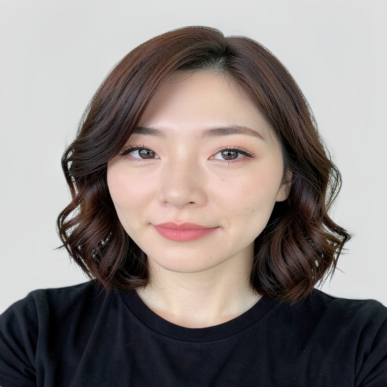 shoulder-length / soft S-waves / no bangs