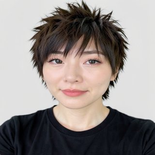 Short wolf cut