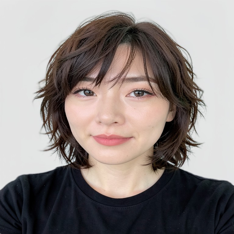 Medium shag cut