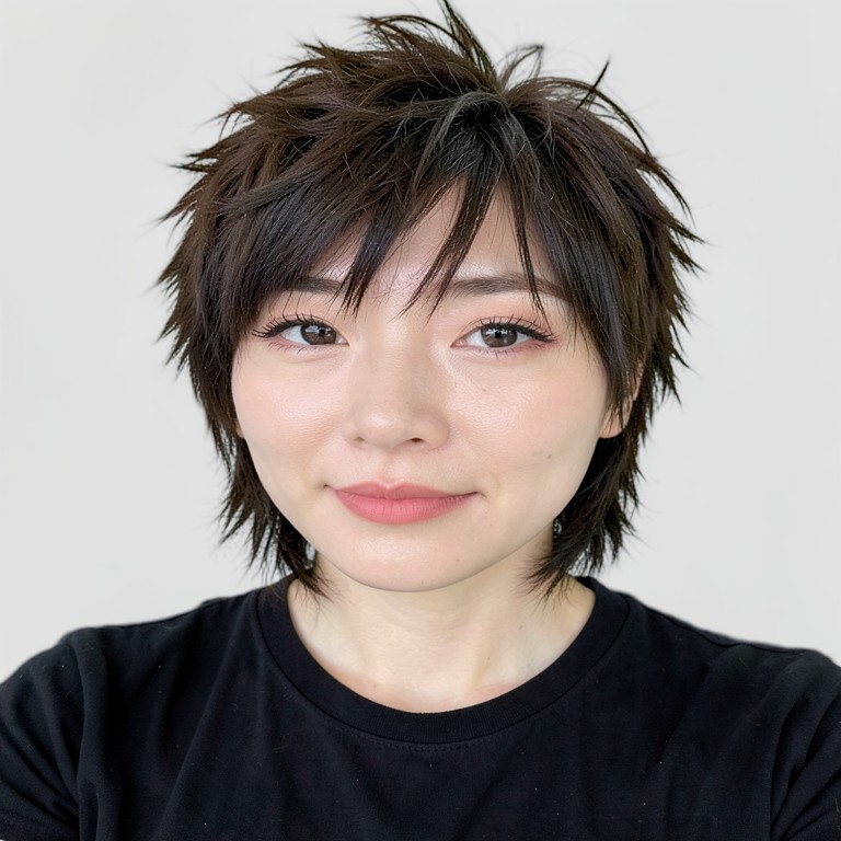 Medium wolf cut