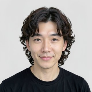 semi-long / curl perm / fringe down