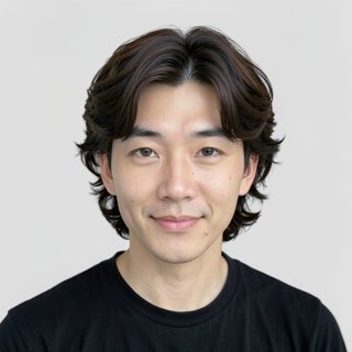 medium / wave perm / middle part